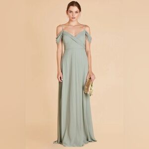 Birdy Grey Spence convertible bridesmaid dress in chiffon sage size XXL